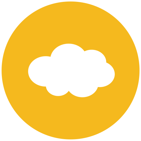 imis cloud hosting: cloud in a circle