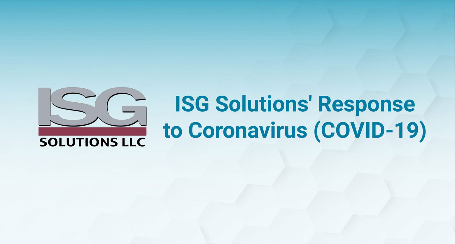 ISG Solutions Response to Coronavirus